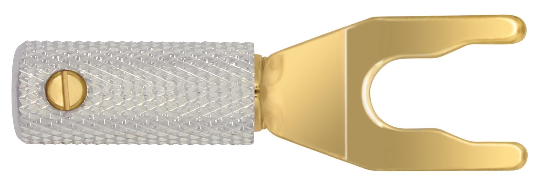 Wireworld Set Of 8  Uni-Term Gold Spades