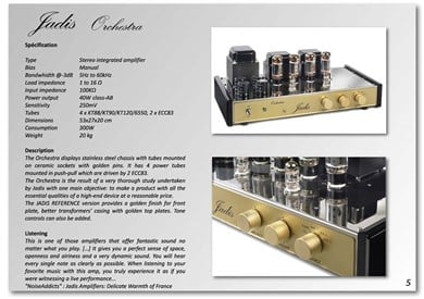 Jadis Orchestra Lambalı Entegre Amplifikatör