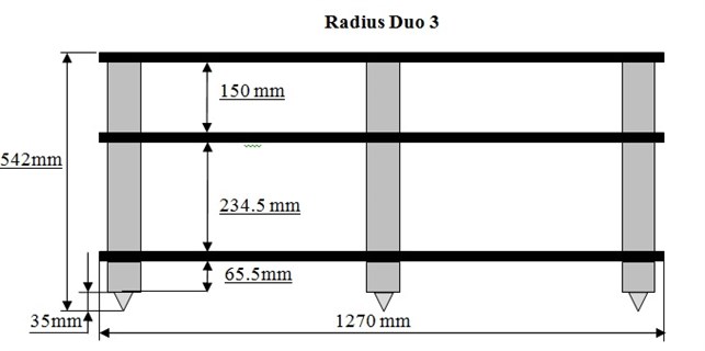 SOLIDTECH RADIUS DUO 3 Hifi Sehpa