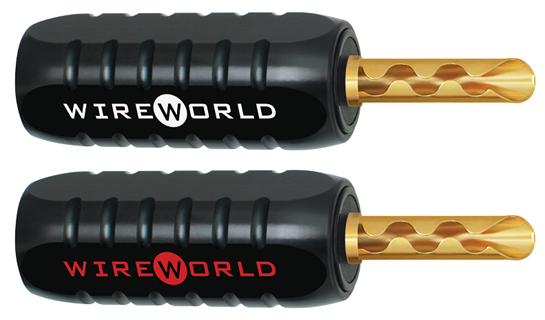 Wireworld Gold-Plated 4mm Banana Plugs-2 Pack Konnektör
