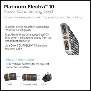 WIREWORLD Platinum Electra 10 Güç Kablosu