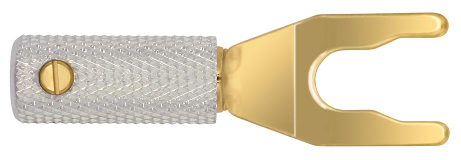 Wireworld Set Of 8  Uni-Term Gold Spades