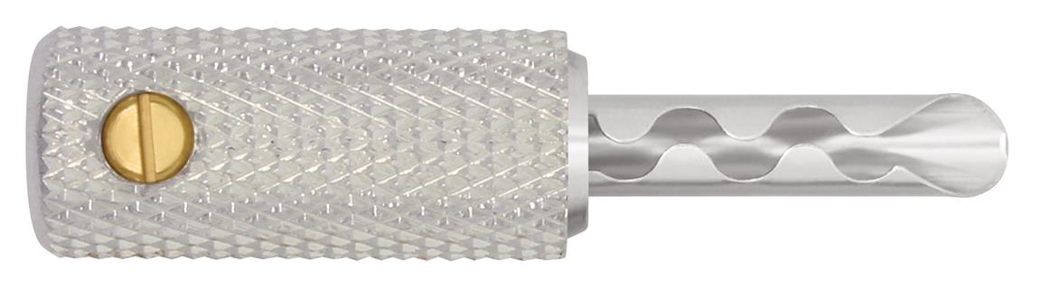 Wireworld Set Of 8  Uni-Term Silver Bananas 