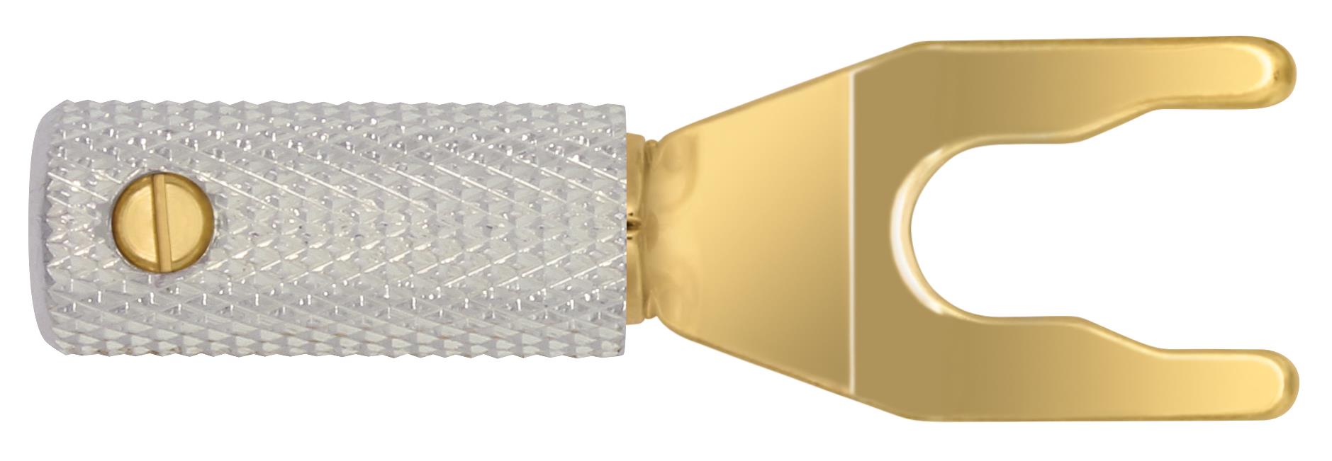Wireworld Set Of 8  Uni-Term Gold Spades