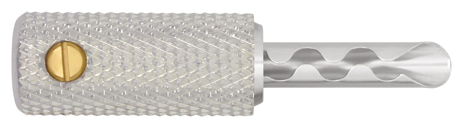 Wireworld Set Of 8  Uni-Term Silver Bananas 