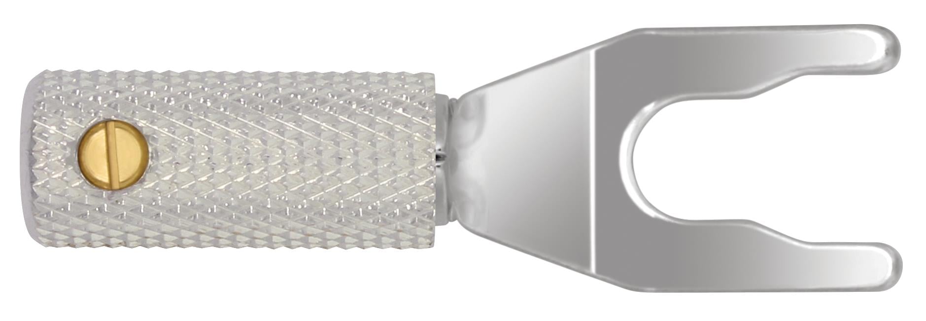 Wireworld Set Of 8  Uni-Term Silver Spades