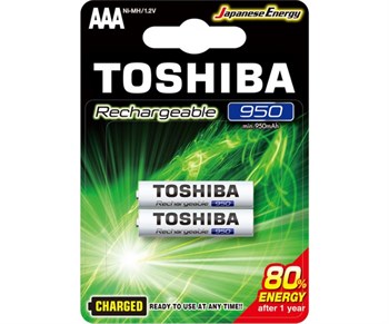 Toshiba Şarjlı İnce Kalem Pil 2'li 950 mAh