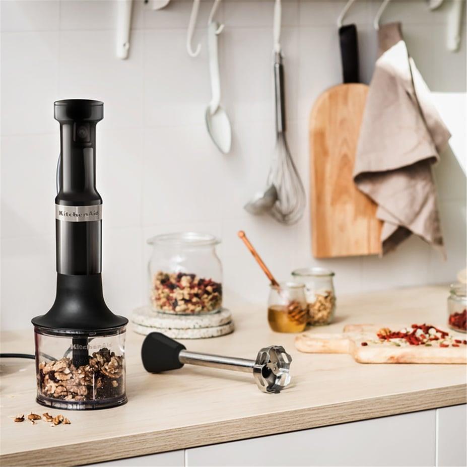KitchenAid Aksesuarlı El Blenderi 5KHBV83EBM -Black Matte