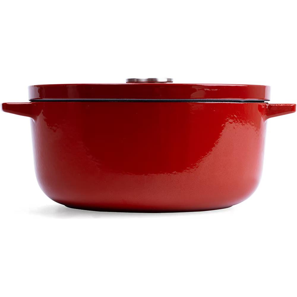 KitchenAid Kapaklı Döküm Demir Tencere 26 cm Empire Red