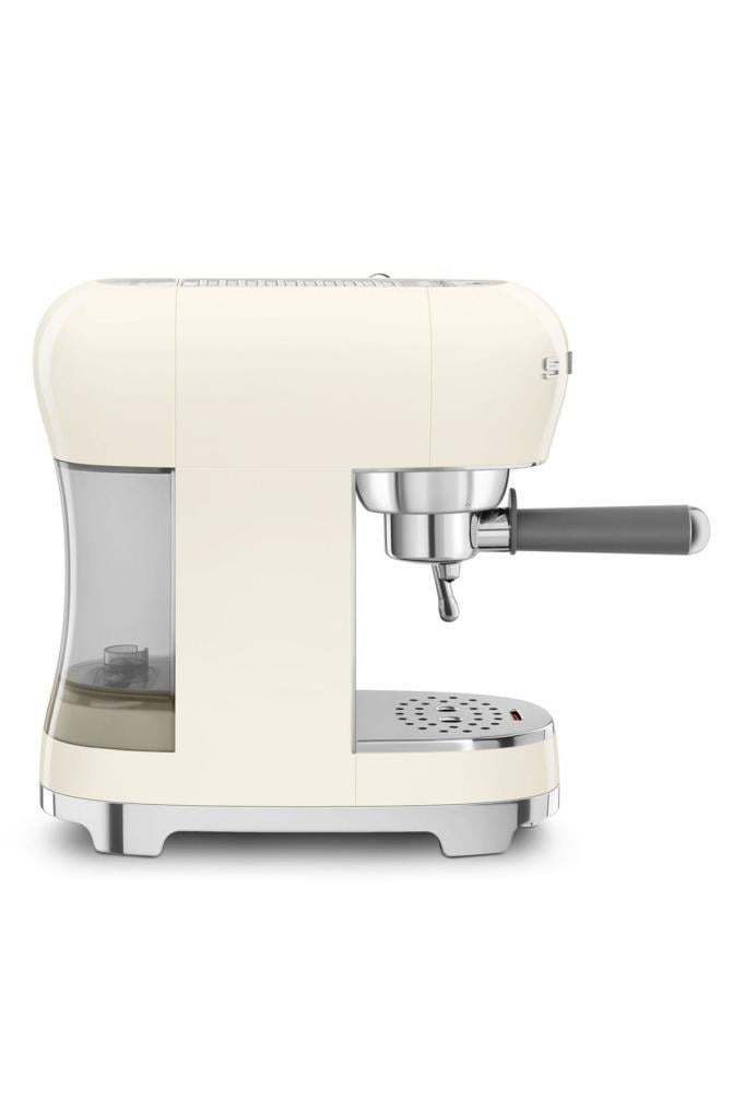 SMEG 50s Style ECF02 Manuel Espresso Kahve Makinesi Krem