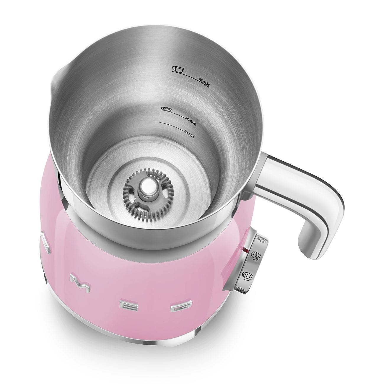 SMEG 50s Style Retro Pembe Süt Köpürtme Makinesi MFF11PKEU