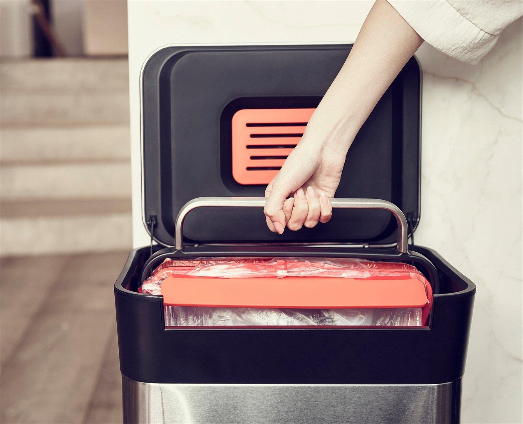 Joseph Joseph 30037 Titan 20 Lt. Kompaktörlü Çöp Kovası - İnox