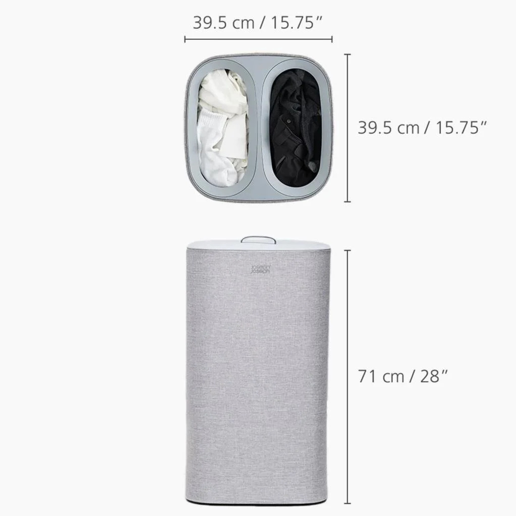 Joseph Joseph 50033 Tota 60 Lt. Çamaşır Ayırma Sepeti Ve Torba - Gri