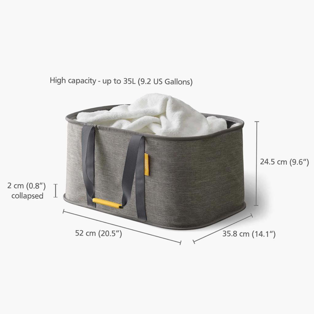 Joseph Joseph 50033 Tota 60 Lt. Çamaşır Ayırma Sepeti Ve Torba - Gri