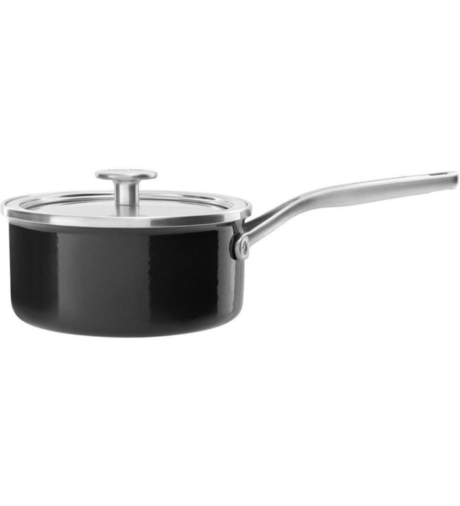 KitchenAid CC003285-001 Artisan Çelik Sos Tenceresi Onyx Black - 16 Cm | 1,3 L