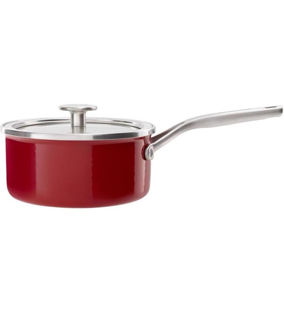 KitchenAid CC003290-001 Artisan Çelik Sos Tenceresi Empire Red - 20 Cm | 2,4 L