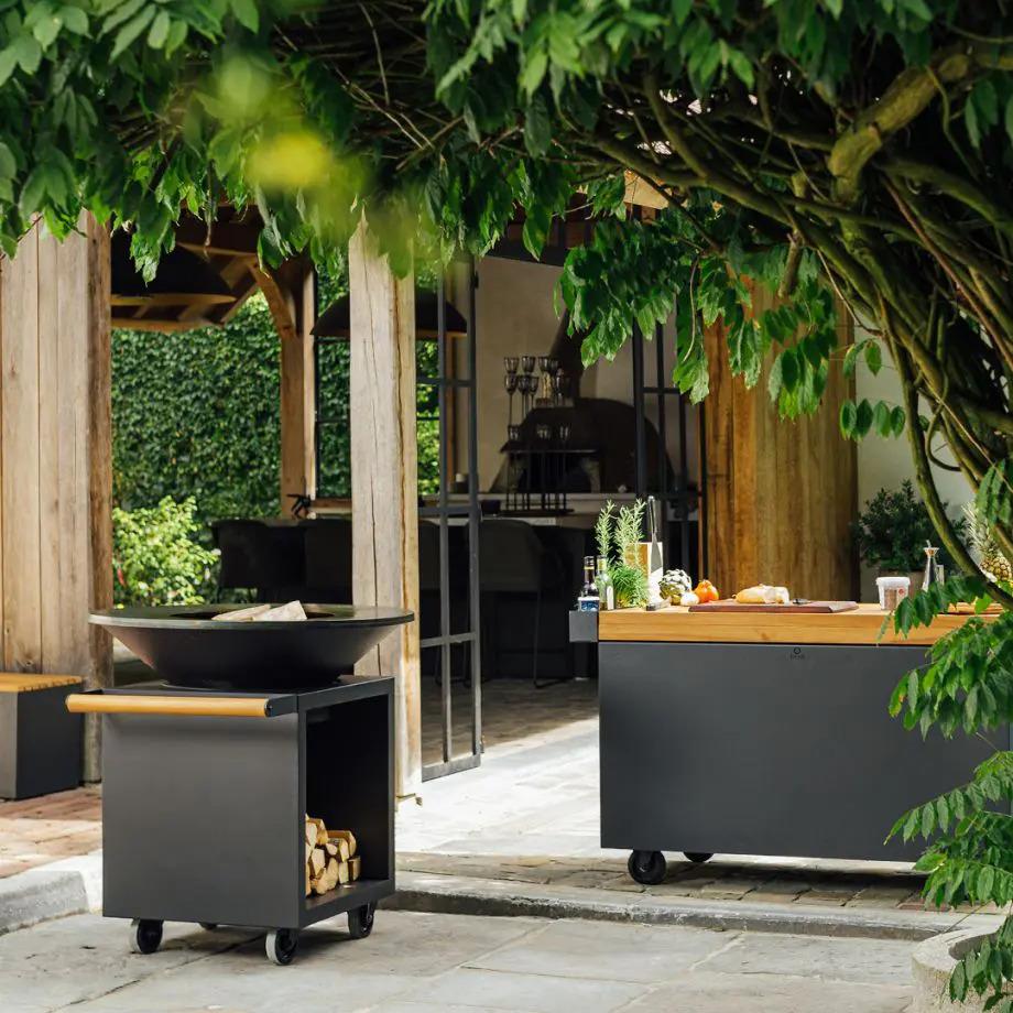 OFYR Seramik Siyah Çelik Kaplama Pişirme Ünitesi OCSB-100-PRO