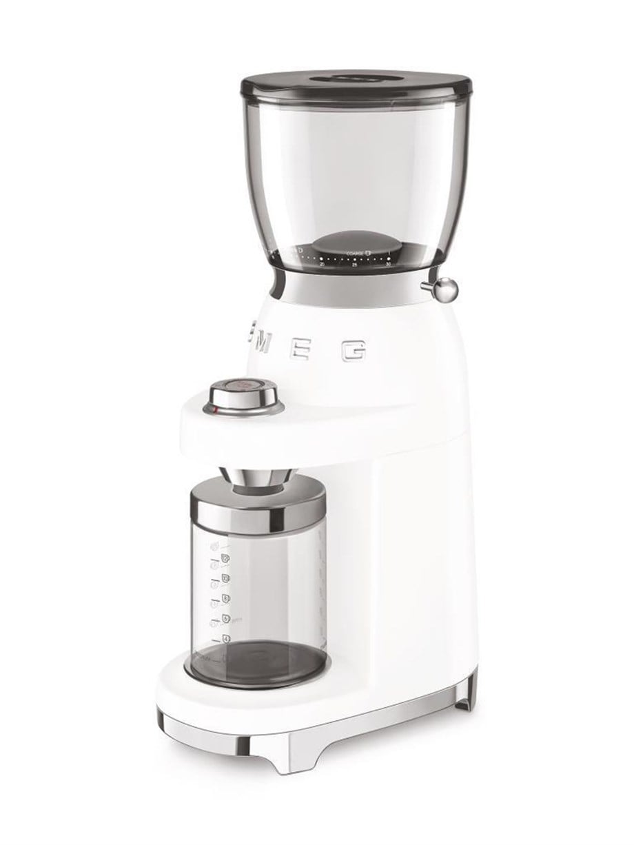 SMEG Beyaz Kahve Öğütme Makinesi CGF01WHEU