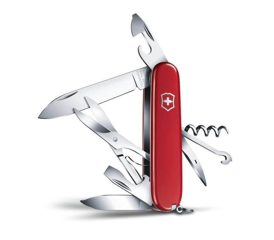 Victorinox VT 1.3703.B1 Blisterli 14 Fonksiyon Climber İsviçre Çakısı (Kırmızı)