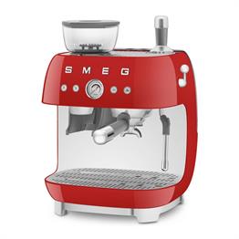 Kırmızı Öğütücülü Espresso Kahve Makinesi EGF03RLEU