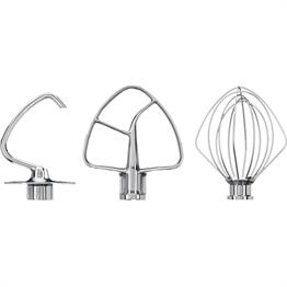 KitchenAid 4,3 L ve 4,8 L Stand Mikser İçin Paslanmaz Çelik Aksesuar Seti-KSM5TH3PSS