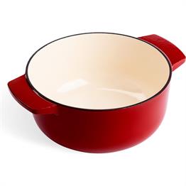 KitchenAid Kapaklı Döküm Demir Tencere 22 cm / 3.3 L Empire Red