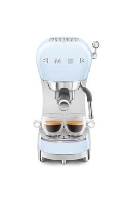 SMEG 50s Style ECF02 Manuel Espresso Kahve Makinesi Mavi