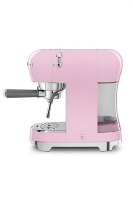 SMEG 50s Style ECF02 Manuel Espresso Kahve Makinesi Pembe