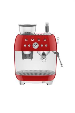 SMEG 50s Style Kırmızı Öğütücülü Espresso Kahve Makinesi