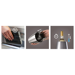 Vacu Vin Aktif Soğutucu, Elegant Paslanmaz Çelik,
Kutulu