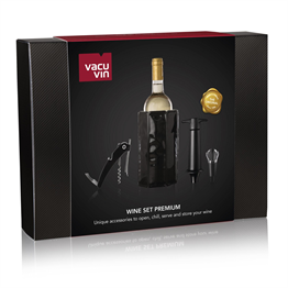 Vacu Vin Şarap Seti, Premium (4 Parça), Hediye Kutulu