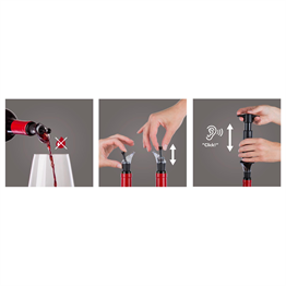 Vacu Vin Şarap Seti, Premium (4 Parça), Hediye Kutulu