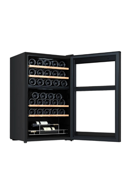 Berfmann 34 Şişe Kapasiteli Çift Bölmeli Solo Şarap Saklama Dolabı Siyah BFW34-BG2