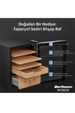 Berfmann 382 Puro Kapasiteli Solo Puro Saklama Dolabı BFC382-SG