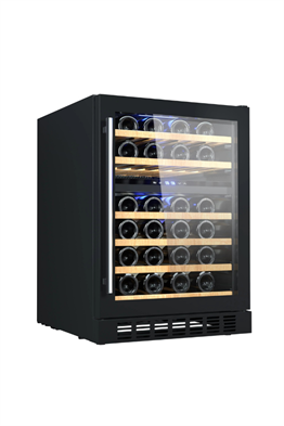 Berfmann 46 Şişe Kapasiteli Çift Bölmeli Tezgah Altı Şarap Saklama Dolabı Siyah BUW46-BG2