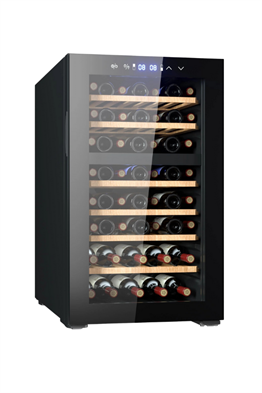 Berfmann 52 Şişe Kapasiteli Çift Bölmeli Solo Şarap Saklama Dolabı Siyah BFW52-BG2