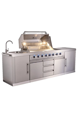 Berfmann 6+2 Barbekülü Outdoor Mutfak BDGG-275S