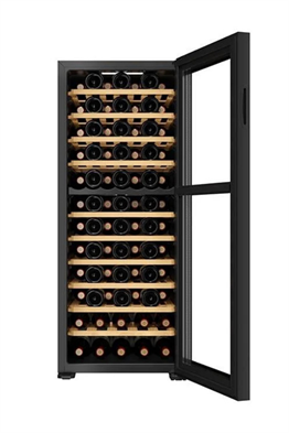 Berfmann 80 Şişe Kapasiteli Çift Bölmeli Solo Şarap Saklama Dolabı Siyah BFW80-BG2