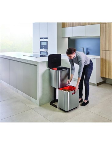Joseph Joseph 30063 Totem Çöp Kovası 40 Lt - Paslanmaz Çelik