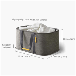 Joseph Joseph 50033 Tota 60 Lt. Çamaşır Ayırma Sepeti Ve Torba - Gri