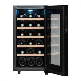 La Sommeliere 18 Şişe Kapasiteli Service Solo Siyah Şarap Dolabı LS18S