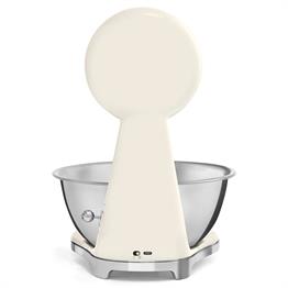 SMEG 50s Style Retro Krem Analog Mutfak Tartısı KSF01CRWW