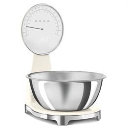 SMEG 50s Style Retro Krem Analog Mutfak Tartısı KSF01CRWW