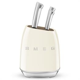 SMEG 50s Style Retro Krem Standlı Bıçak Seti KBSF02CR