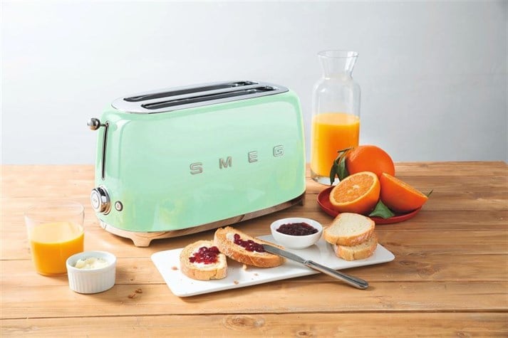 SMEG Pastel Yeşil 2X2 Ekmek Kızartma Makinesi TSF02PGEU