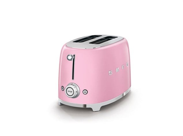 SMEG Pembe 2X1 Ekmek Kızartma Makinesi TSF01PKEU