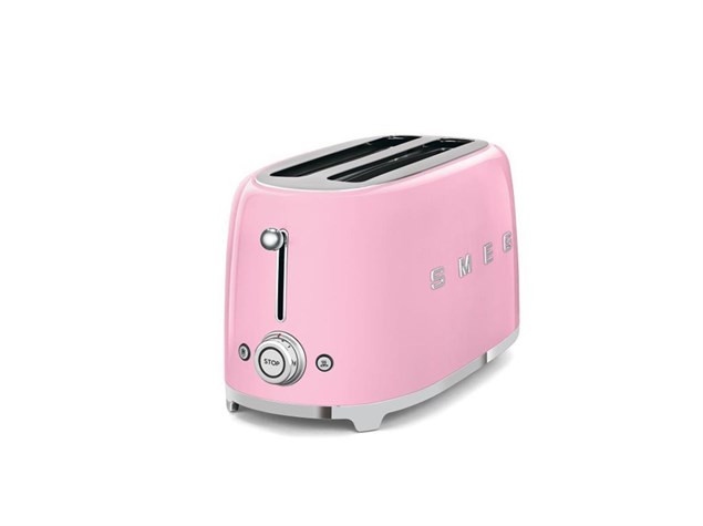 SMEG Pembe 2X2 Ekmek Kızartma Makinesi TSF02PKEU
