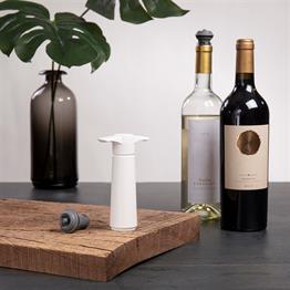 Vacu Vin Şarap Vakum Seti, Beyaz (1 Pompa, 1 Şarap Tıpası)