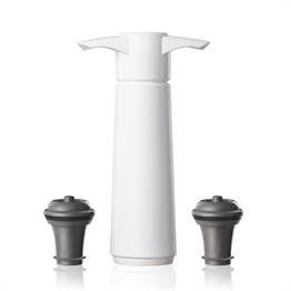 Vacu Vin Şarap Vakum Seti, Beyaz (1 Pompa, 1 Şarap Tıpası)