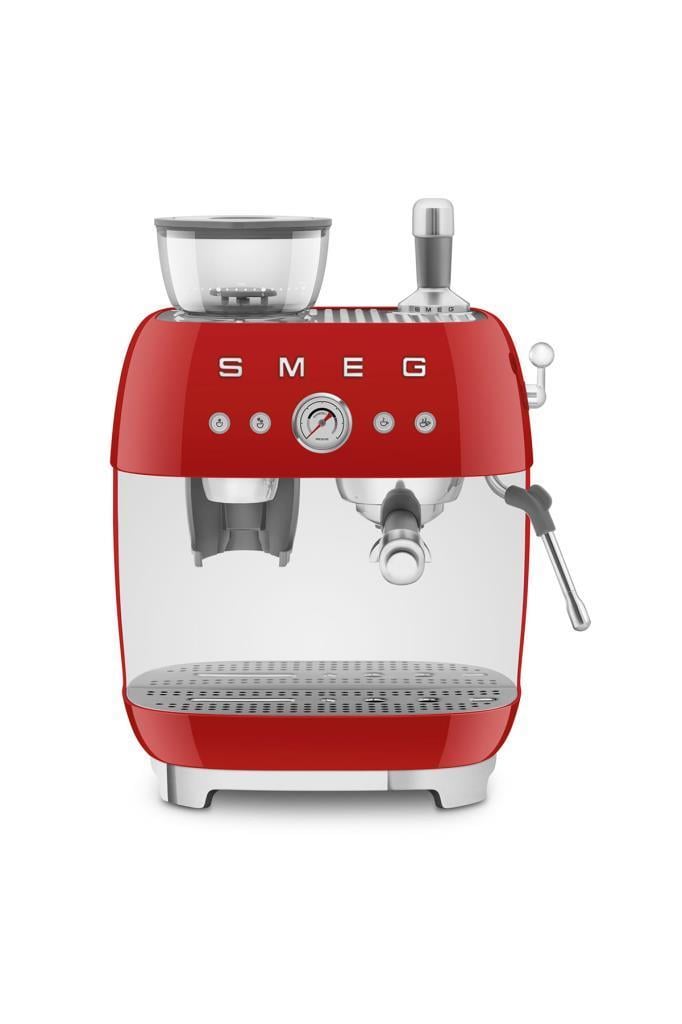 Kırmızı Öğütücülü Espresso Kahve Makinesi EGF03RLEU